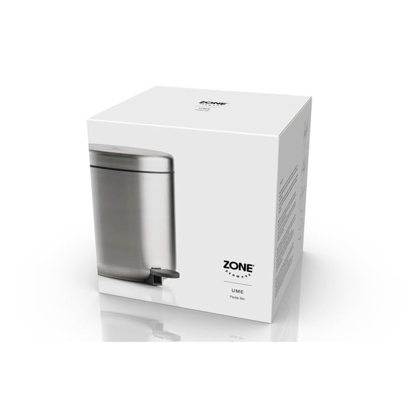 Kanta za smeće od nehrđajućeg čelika s pedalom u mat srebrnoj boji 4 l Ume – Zone-image-2