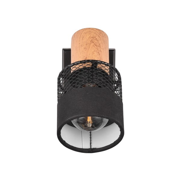 Crna/u prirodnoj boji zidna lampa ø 7 cm Nandini – Trio-image-4