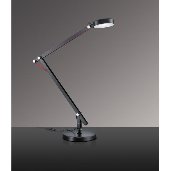 Crna LED stolna lampa sa savitljivom konstrukcijom (visina 90 cm) Amsterdam – Trio-image-1