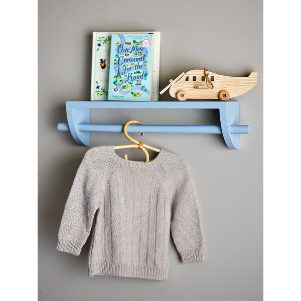 Plava dječja polica od masivne paulovnije 60 cm Mingus – Bloomingville Mini-image-2