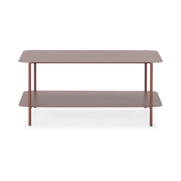 Metalni stolić za kavu boje terakote 58x90 cm Beatrix – MOME-image-3