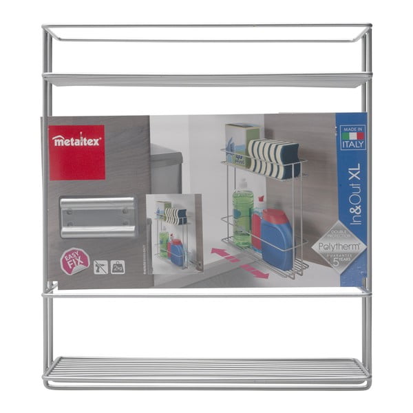 Viseća polica za začine na 2 kata Metaltex In Out-image-4