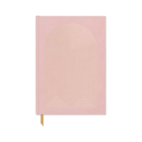 Bilježnica 192 stranice A5 format Dusty Pink - DesignWorks Ink