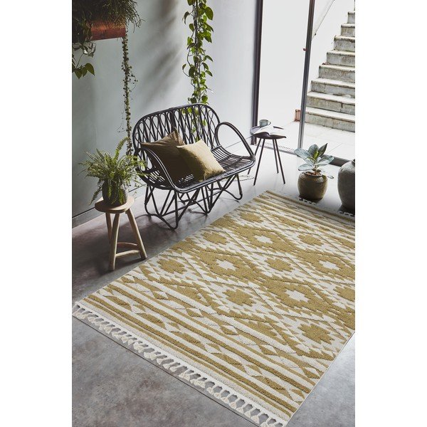 Žuti tepih Asiatic Carpets Taza, 120 x 170 cm-image-1