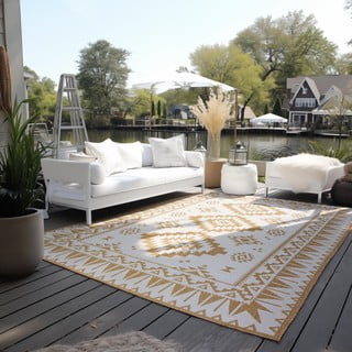 Oker žuti/krem vanjski tepih 120x170 cm Gemini – Elle Decoration