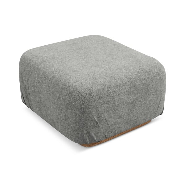 Sivi modularni tabure od bouclé tkanine Ailani – Makamii-image-2