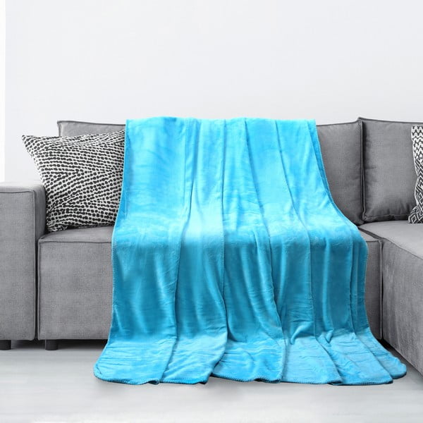 Tirkizna deka od mikrovlakana AmeliaHome Tyler, 70 x 150 cm-image-1