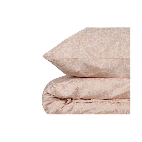 Krem posteljina od pamučnog satena Krema, 140 x 200 cm-image-2