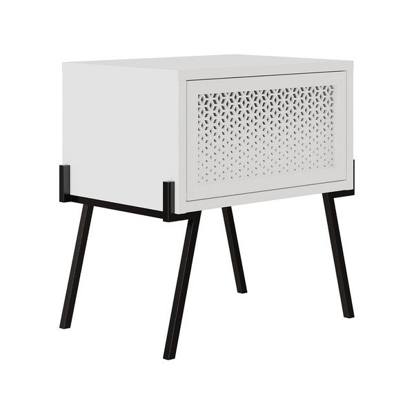 Bijeli noćni ormarić Naive – Kalune Design