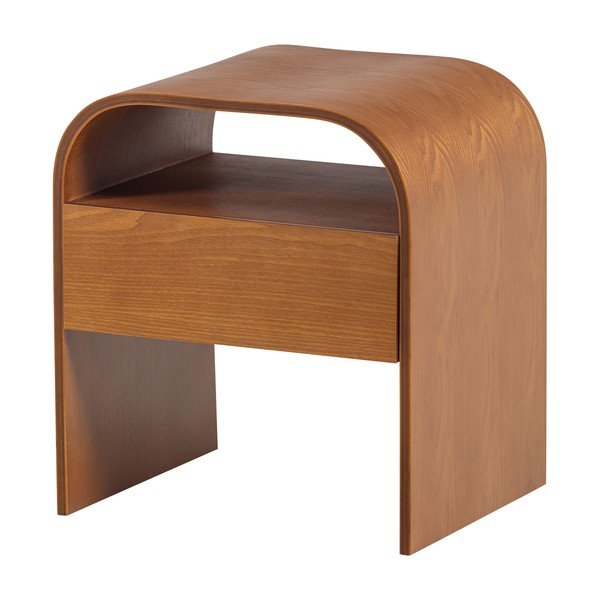 Noćni ormarić s policama u prirodnoj boji Momo – WOOOD