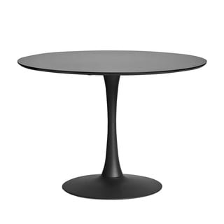 Okrugli crni blagovaonski stol Marckeric Oda, ⌀ 110 cm