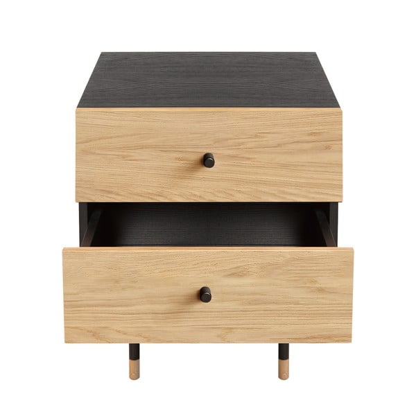 Noćni ormarić u dekoru hrasta u prirodnoj boji Jugend – Woodman-image-2