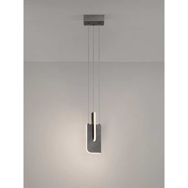 Svijetlo siva metalna LED viseća svjetiljka s mogućnosti zatamnjivanja Totem – Nova Luce-image-3