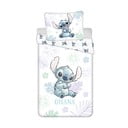 Bijela pamučna dječja posteljina za krevet za jednu osobu 140x200 cm Lilo and Stitch "Ohana White" – Jerry Fabrics