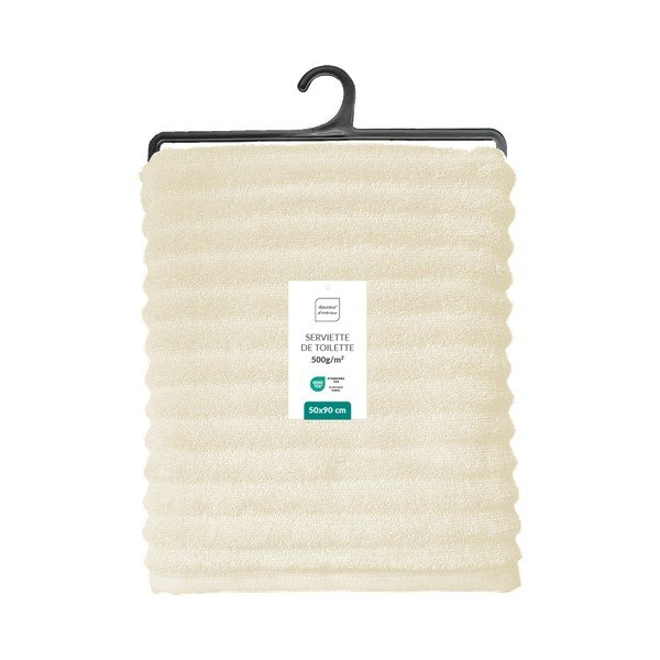 Krem pamučan ručnik od frotira 50x90 cm Maya – douceur d'intérieur-image-4