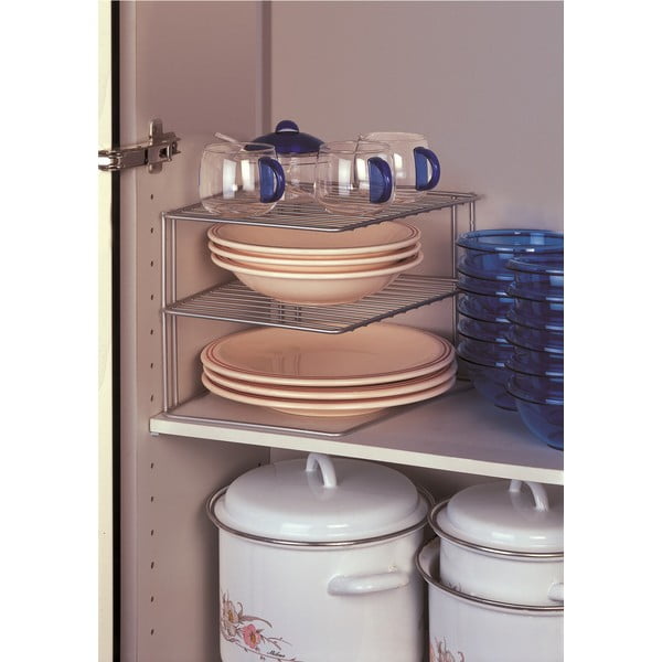 Željezna dodatna kuhinjska polica u srebrnoj boji 25x25 cm Palio – Metaltex-image-1