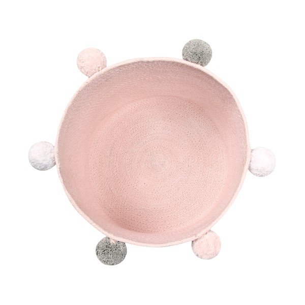 Svijetlo ružičasta tekstilna dječja kutija za pohranu ø 30x30 cm Bubbly – Lorena Canals-image-3