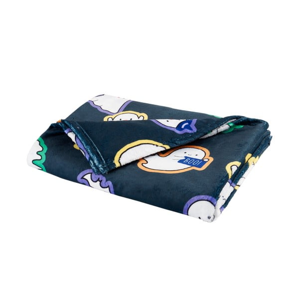 Crna deka s motivom noći vještiva od mikropliša 130x170 cm Halloween Ghosts – Catherine Lansfield