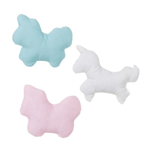 Set od 3 jastuka u boji u obliku jednoroga unimase, 34 x 30 cm-image-1