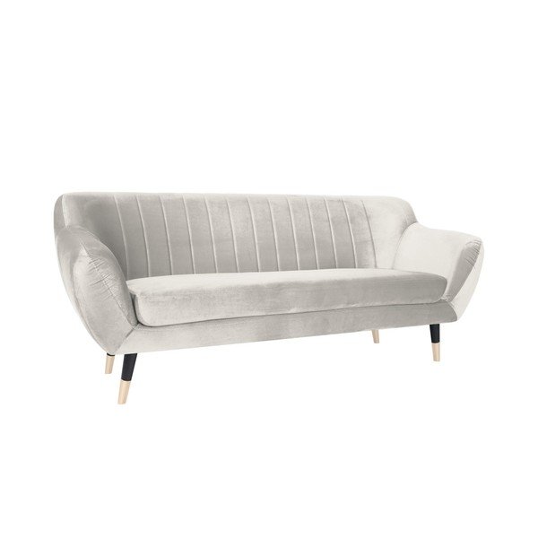 Krem kauč s crnim nogama Mazzini Sofas Benito, 188 cm-image-2