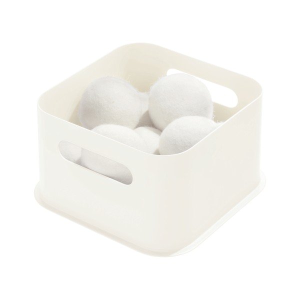 Bijela kutija za pohranu iDesign Eco Handled, 21,3 x 21,3 cm-image-1