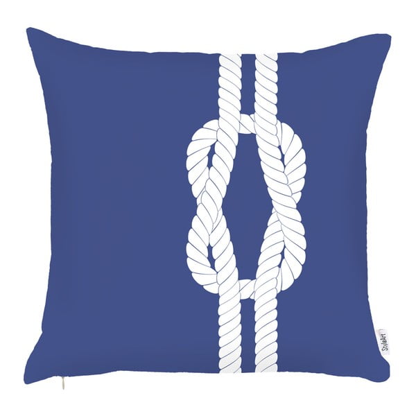 Plava jastučnica Mike & Co. NEW YORK Knot, 43 x 43 cm
