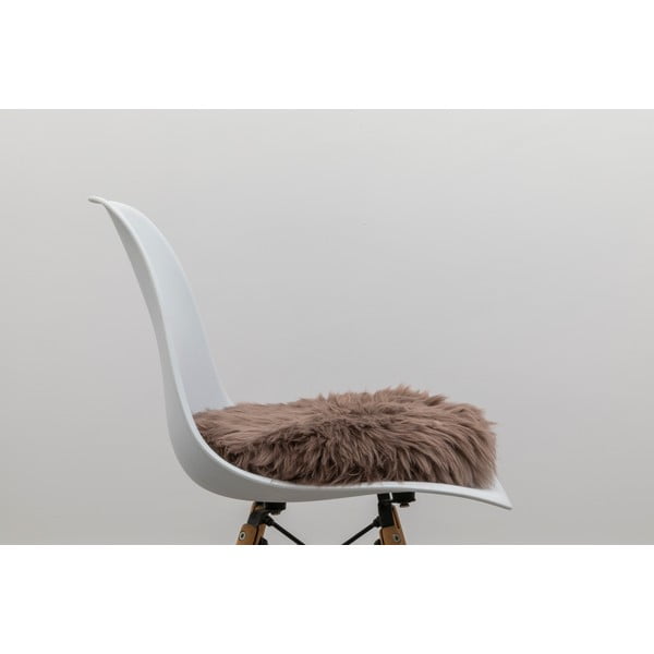 Jastuk od smeđe ovčje kože Native Natural Square, 40 x 40 cm-image-2