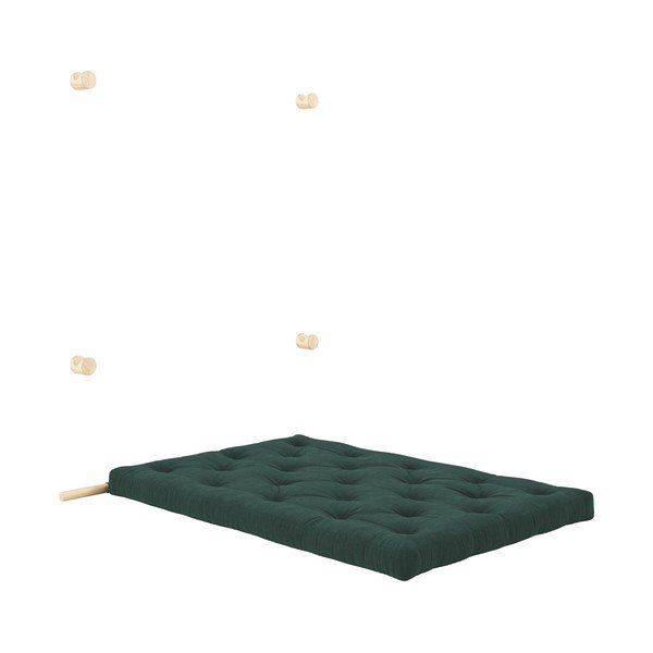 Tamno zelena sklopiva sofa od samta 135 cm Hooked – Karup Design-image-4