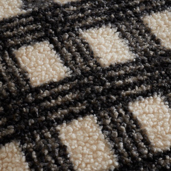 Crno-krem posteljina za bračni krevet od mikropliša 200x200 cm Cosy Borg Sherpa – Catherine Lansfield-image-3