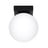Crna stropna svjetiljka sa staklenim sjenilom ø 12 cm Umerta – Nice Lamps