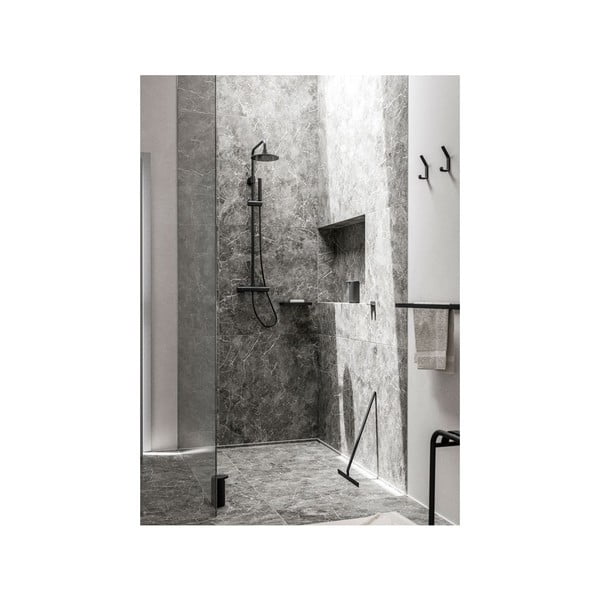 Crna kupaonska polica Zone Rim, 44 x 11 cm-image-2