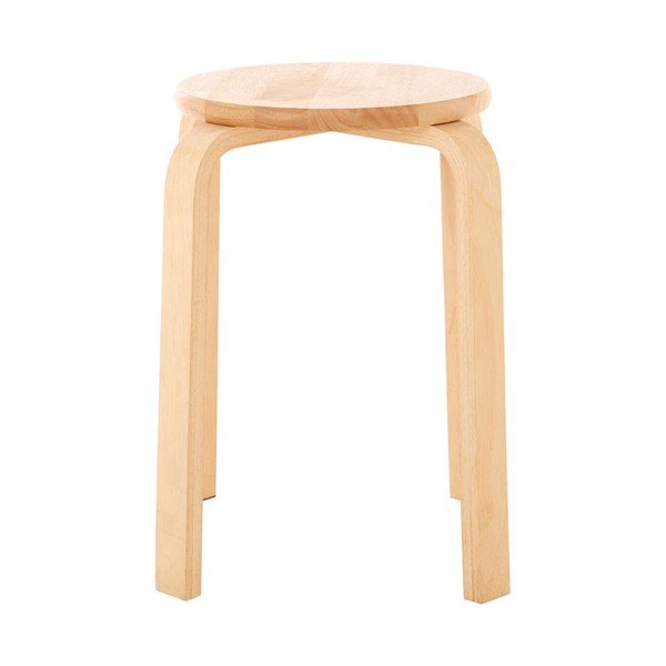 Stolac od masivnog kaučuka u prirodnoj boji Heva – Premier Housewares-image-2