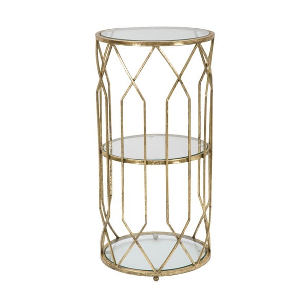 Okrugli pomoćni stol sa staklenom pločom stola ø 35 cm Tunisi – Mauro Ferretti-image-3