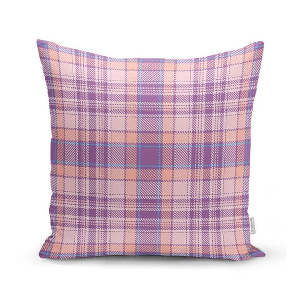 Ružičasto-ljubičasta ukrasna navlaka za jastuk Minimalist Cushion Covers Flannel, 35 x 55 cm