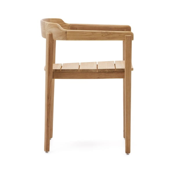 Vrtna stolica od masivnog drveta u prirodnoj boji Icaro – Kave Home-image-3