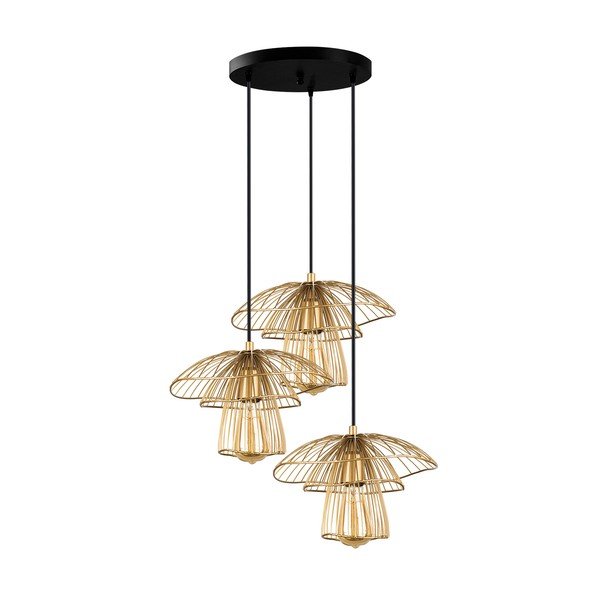 Viseća svjetiljka zlatne boje Squid Lighting Root, visina 117 cm-image-3