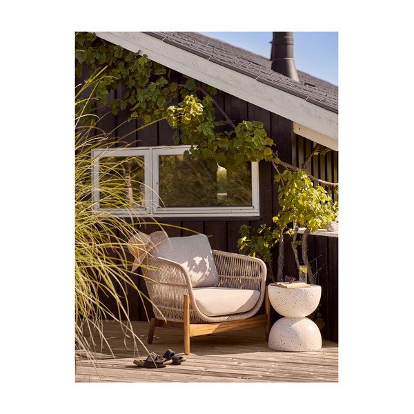 Okrugao vrtni stolić keramički ø 40 cm Bonita – House Nordic-image-3