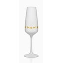 Set od 6 bijelih čaša za šampanjac Crystalex Nordic Vintage, 190 ml