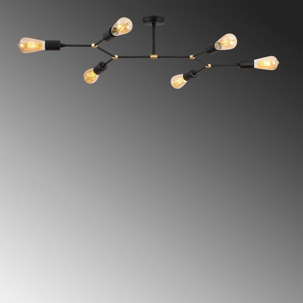 Crna stropna svjetiljka 48x95 cm Sparrow – Opviq lights-image-3