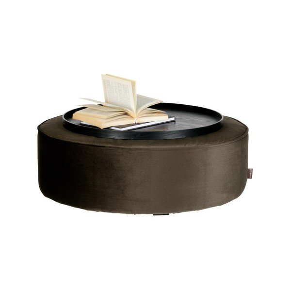 Smeđi pouf DRVO-image-2