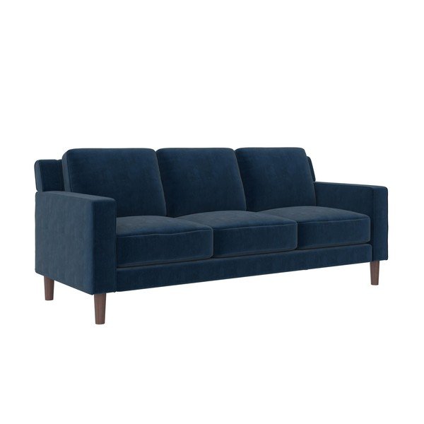 Plava baršunasti sofa 83 cm Brynn – Støraa-image-1