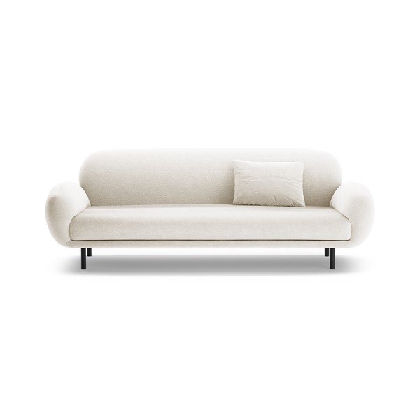 Bijela sofa od bouclé tkanine 208 cm Poppy – Micadoni -image-3