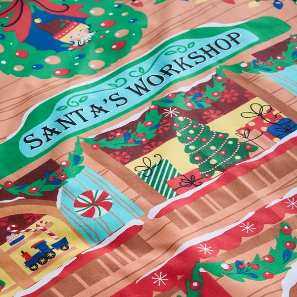 Posteljina za krevet za jednu osobu 135x200 cm Santa's Workshop – Catherine Lansfield-image-4