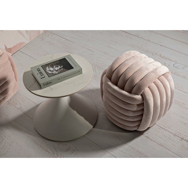 Svijetlo ružičasti baršunast tabure Softy – Mauro Ferretti-image-1