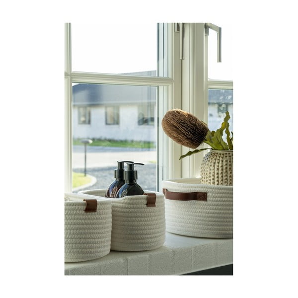 Tekstilne košare u setu 3 kom za kupaonicu 35x25x13 cm Jarana – House Nordic-image-2