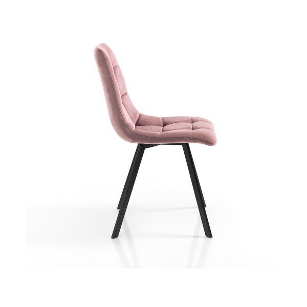 Ružičaste baršunaste blagovaonske stolice u setu 2 kom Toffee – Tomasucci-image-2