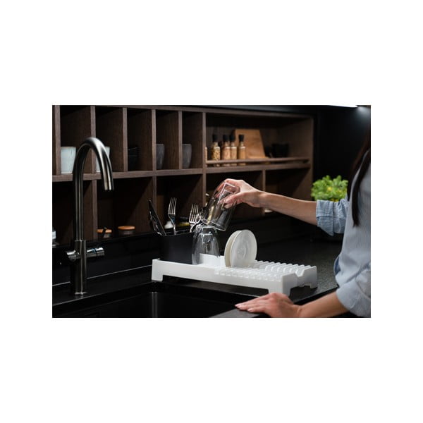 Bijeli ocjeđivač za suđe Vialli Design Livio Duo-image-1