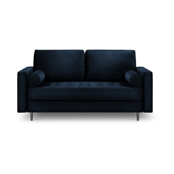 Plava baršunasta sofa Milo Casa Santo, 174 cm