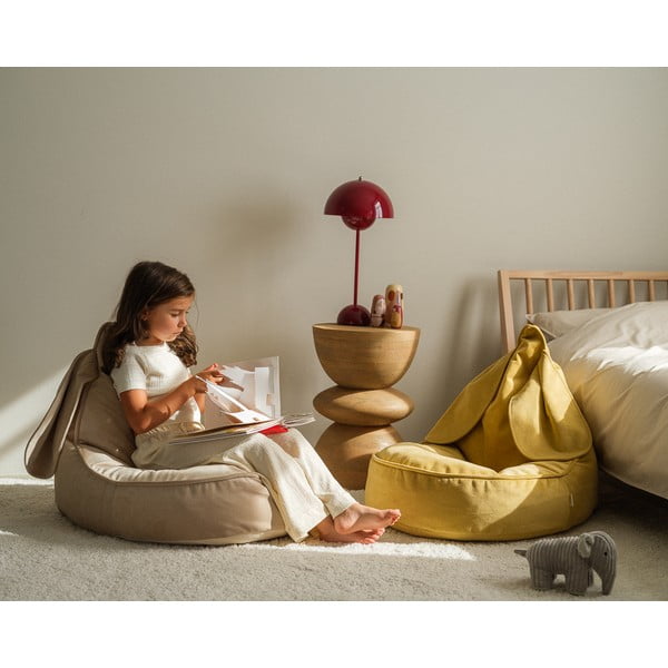 Žuta  baršunasti vreća za bebe Bunny – Wigiwama-image-4