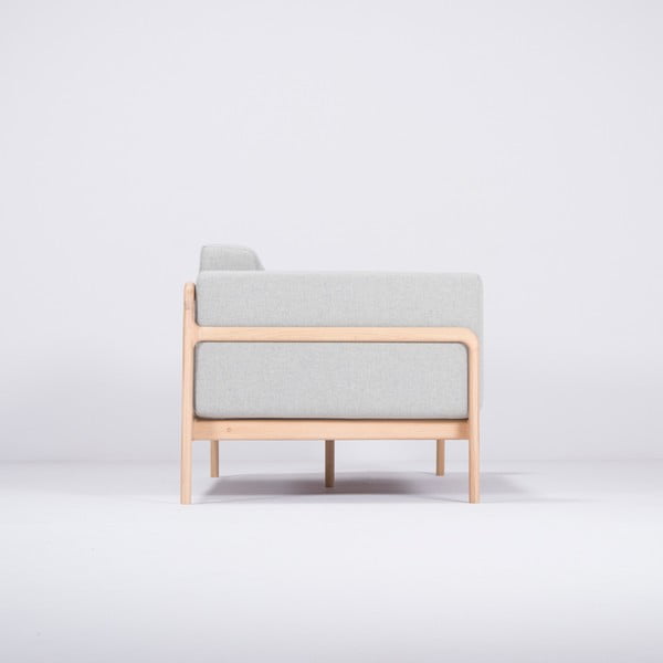 Plavo-sivi kauč s konstrukcijom od hrastovine Gazzda Fawn, 180 cm-image-2